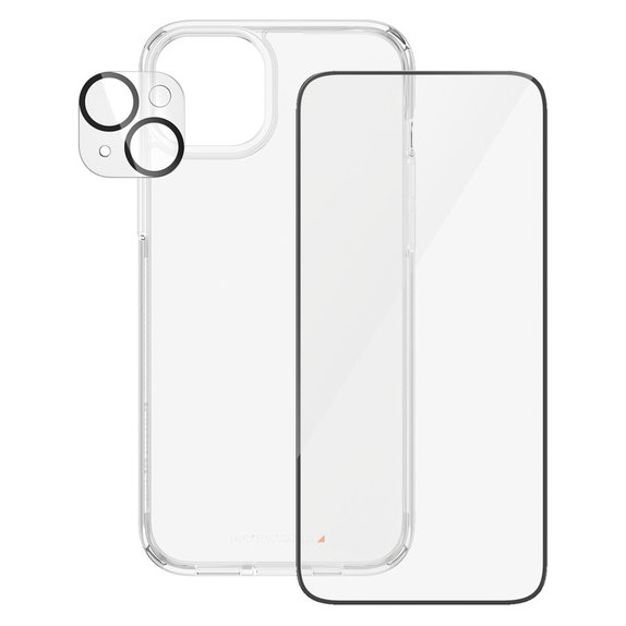 Bundle PicturePerfect + Vetro temperato UWF + Hard Case D3O per iPhone 15 Plus, PanzerGlass