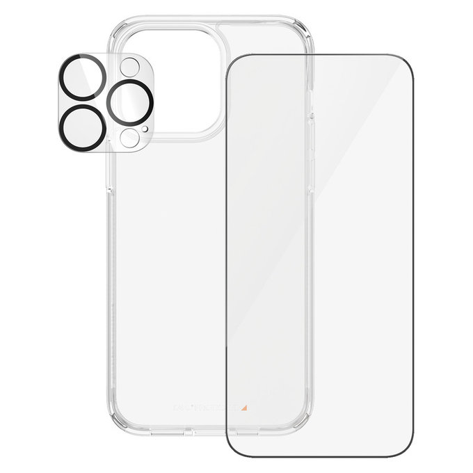 Bundle PicturePerfect + Vetro temperato UWF + Hard Case D3O per iPhone 15 Pro Max, PanzerGlass