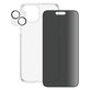 Bundle PicturePerfect + Vetro temperato UWF Privacy + Hard Case D3O per iPhone 15 Plus, PanzerGlass