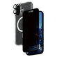 Bundle Hoops + Vetro temperato UWF Privacy + Hard Case per iPhone 16, PanzerGlass