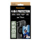 Bundle Hoops + Vetro temperato UWF + Hard Case + Magnetic Ring Mount per iPhone 16, PanzerGlass