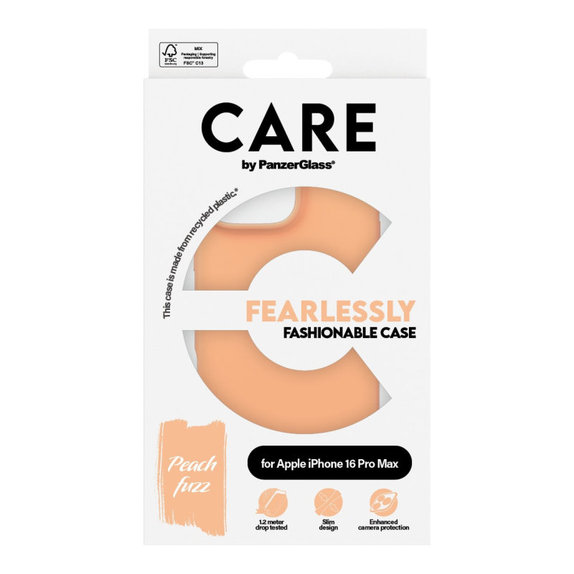 Cover Fearlessly per iPhone 16 Pro Max, Peachy, CARE