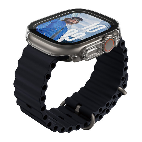 Vetro temperato Full Body Slim per Apple Watch Ultra 2024/Ultra 2/Ultra, Trasparente, PanzerGlass