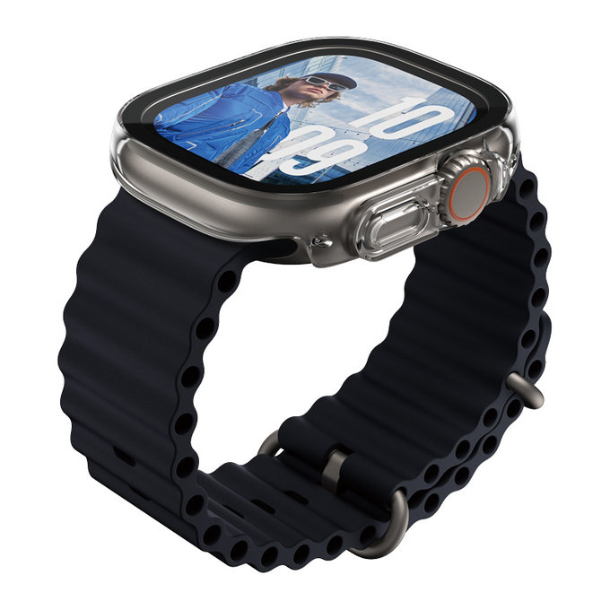 Vetro temperato Full Body Slim per Apple Watch Ultra 2024/Ultra 2/Ultra, Trasparente, PanzerGlass