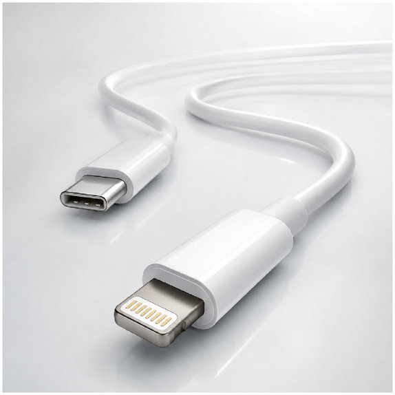 Cavo da Lightning a USB-C 1.5m, White, FixPremium