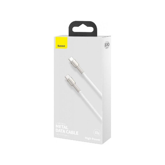 Cavo da USB-C a USB-C 1.5m, White, Baseus