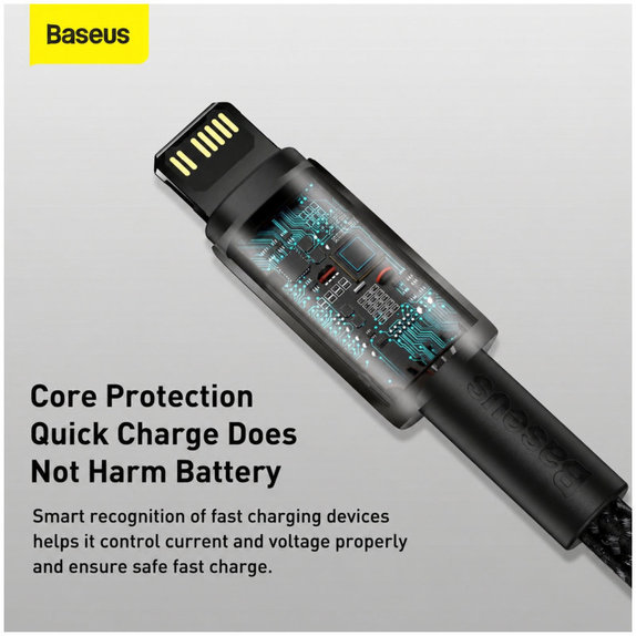 Cavo da Lightning a USB-C 1.5m, Black, Baseus