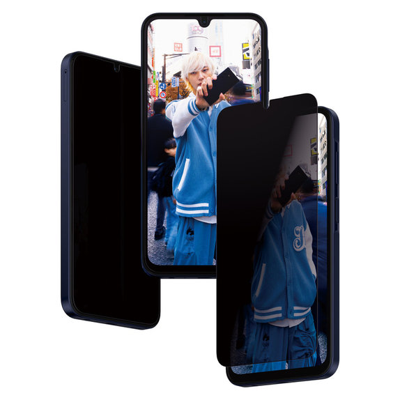 Vetro temperato UWF Privacy con applicatore per Samsung Galaxy A15/A15 5G, Nero, PanzerGlass