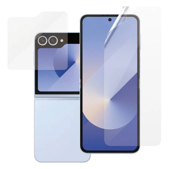 Pellicola protettiva UWF e vetro temperato per Samsung Z Flip6, Trasparente, PanzerGlass