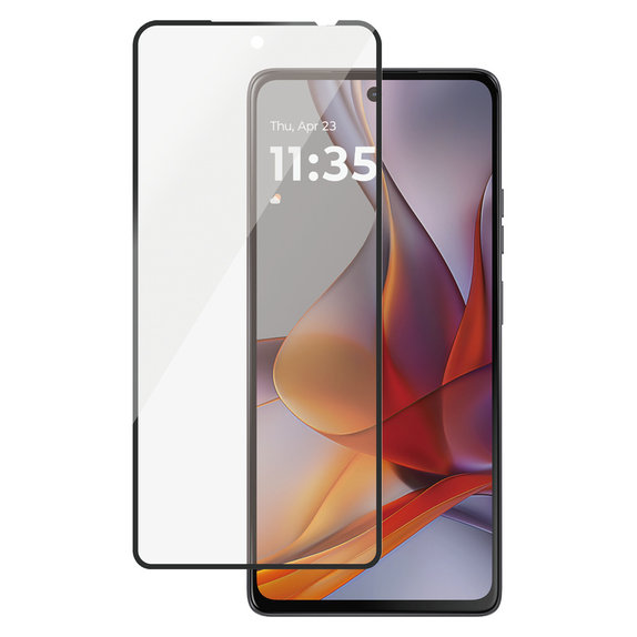 Vetro temperato UWF per Motorola Moto G75 5G, Nero, PanzerGlass
