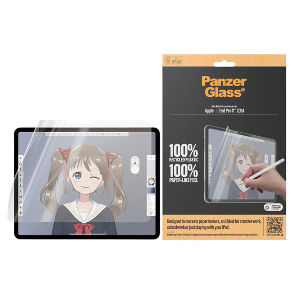 Pellicola protettiva GraphicPaper UWF per iPad Pro 11'', Trasparente, PanzerGlass