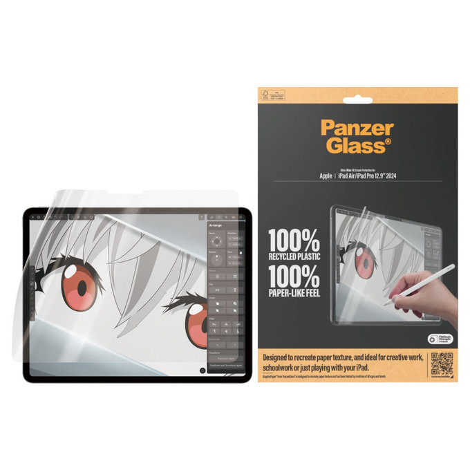 Pellicola protettiva GraphicPaper UWF per iPad Air 13"/Pro 13", Trasparente, PanzerGlass