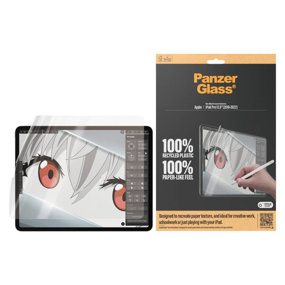 Pellicola protettiva GraphicPaper UWF per iPad Pro 12,9", Trasparente, PanzerGlass