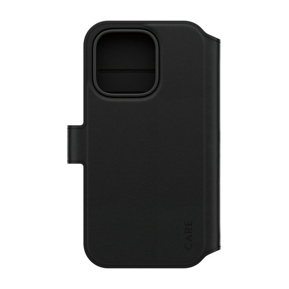 Cover Wallet Tango Two-In-One con MagSafe per iPhone 16 Pro, Nero, CARE