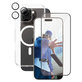 Bundle Hoops + Vetro temperato UWF + Cover Urban Combat per iPhone 16 Pro Max, CARE