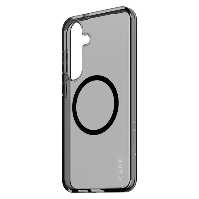 Custodia Smokey con QI nero per Samsung Galaxy S25+, Nero, PanzerGlass