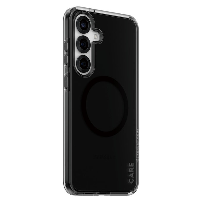 Custodia Smokey con QI nero per Samsung Galaxy S25+, Nero, PanzerGlass