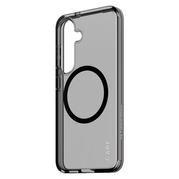 Custodia Smokey con QI nero per Samsung Galaxy S25, Nero, PanzerGlass