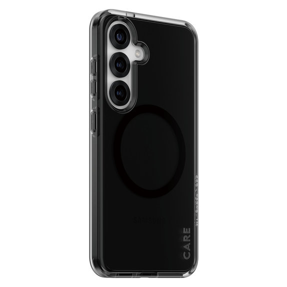 Custodia Smokey con QI nero per Samsung Galaxy S25, Nero, PanzerGlass