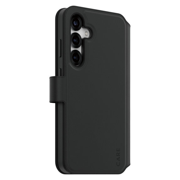 Custodia Wallet Tango Two-In-One con QI per Samsung Galaxy S25+, Nero, PanzerGlass