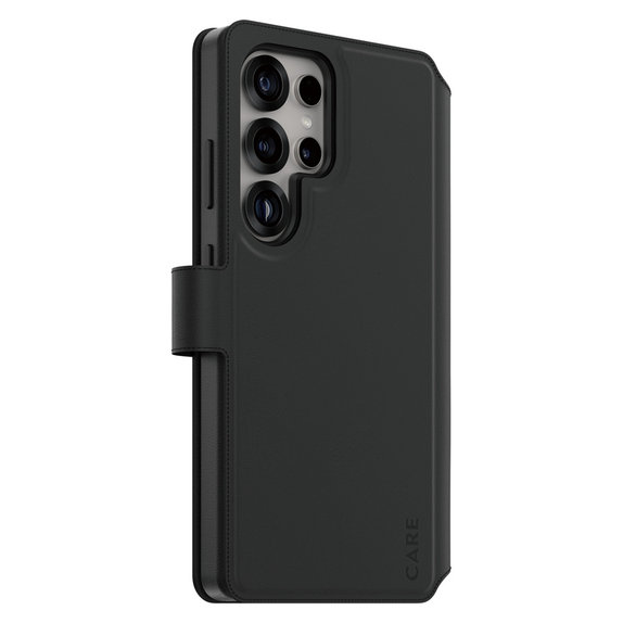 Custodia Wallet Tango Two-In-One con QI per Samsung Galaxy S25 Ultra, Nero, PanzerGlass