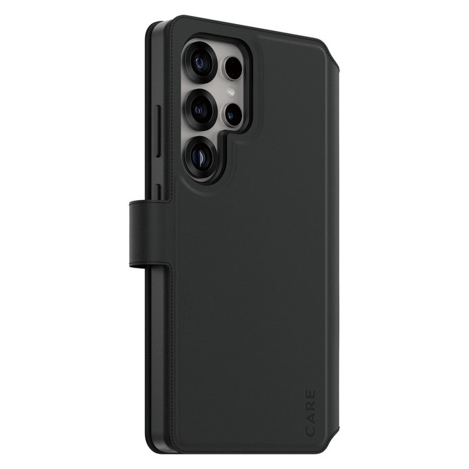 Custodia Wallet Tango Two-In-One con QI per Samsung Galaxy S25 Ultra, Nero, PanzerGlass