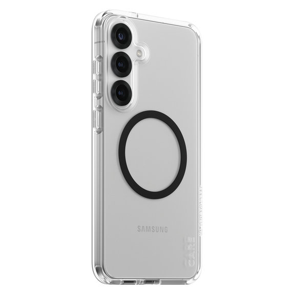 Custodia Urban Combat con QI nero per Samsung Galaxy S25+, Trasparente, PanzerGlass