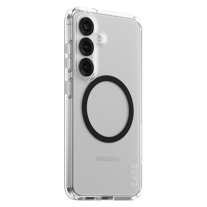 Custodia Urban Combat con QI nero per Samsung Galaxy S25, Trasparente, PanzerGlass