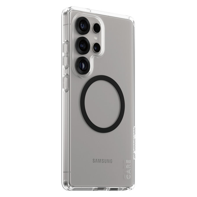 Custodia Urban Combat con QI nero per Samsung Galaxy S25 Ultra, Trasparente, PanzerGlass