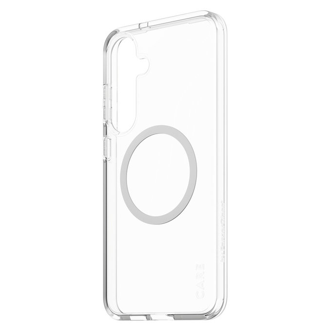 Custodia Urban Combat con QI bianco per Samsung Galaxy S25+, Trasparente, PanzerGlass