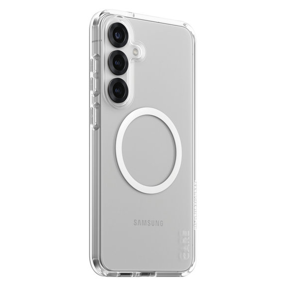 Custodia Urban Combat con QI bianco per Samsung Galaxy S25+, Trasparente, PanzerGlass