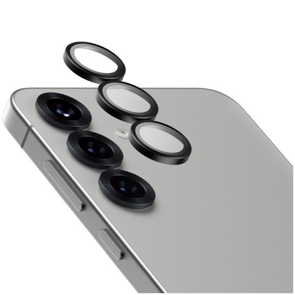Protezione obiettivo Hoops Ceramic per Samsung S25+, Nero, PanzerGlass