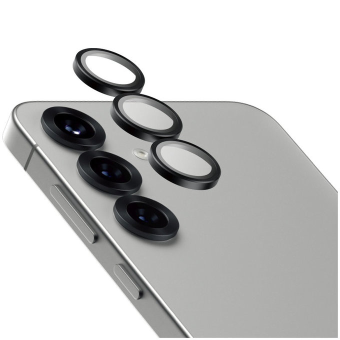 Protezione obiettivo Hoops Ceramic per Samsung S25+, Nero, PanzerGlass
