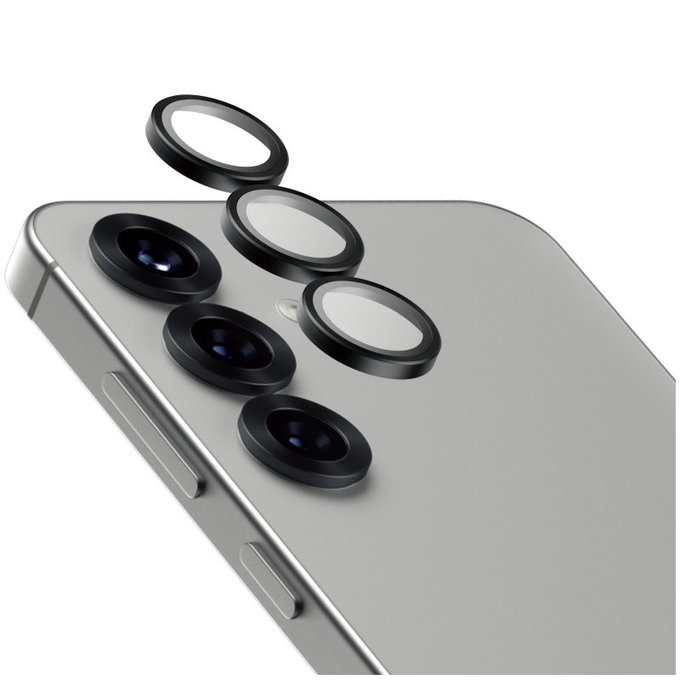 Protezione lente fotocamera Hoops Ceramic per Samsung S25, Nero, PanzerGlass