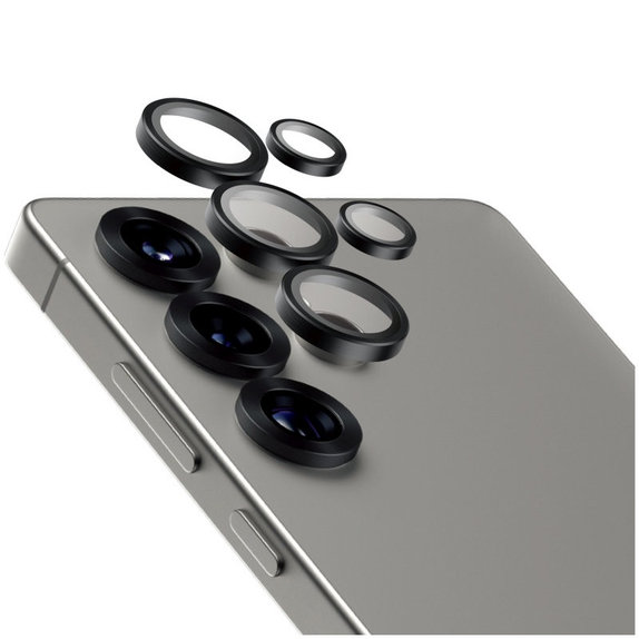 Protezione lente fotocamera Hoops Ceramic per Samsung S25 Ultra, Nero, PanzerGlass