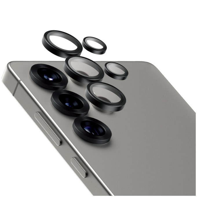 Protezione lente fotocamera Hoops Ceramic per Samsung S25 Ultra, Nero, PanzerGlass
