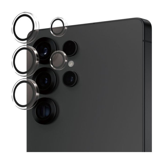 Protezione obiettivo fotocamera posteriore Hoops per Samsung S25 Ultra, Transparent, PanzerGlass