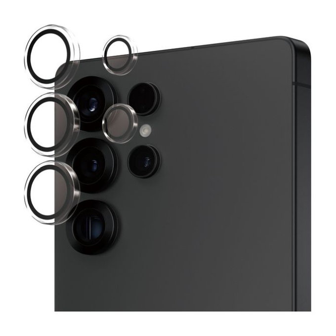 Protezione obiettivo fotocamera posteriore Hoops per Samsung S25 Ultra, Transparent, PanzerGlass