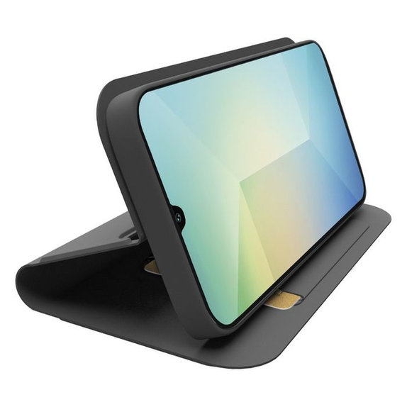Custodia Book Wallet Smooth per Samsung S25, Black, SBS