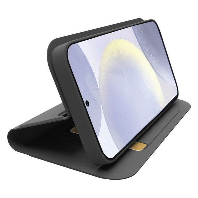 Custodia Book Wallet Smooth per Samsung S25+, Black, SBS