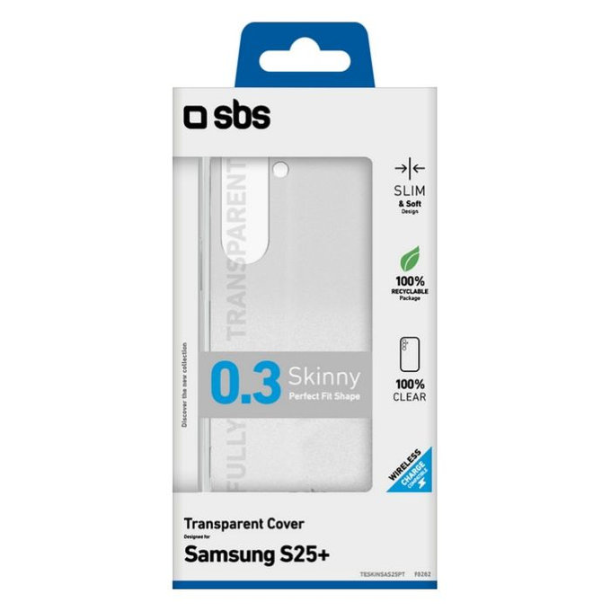 Custodia Skinny per Samsung S25+, Transparent, SBS