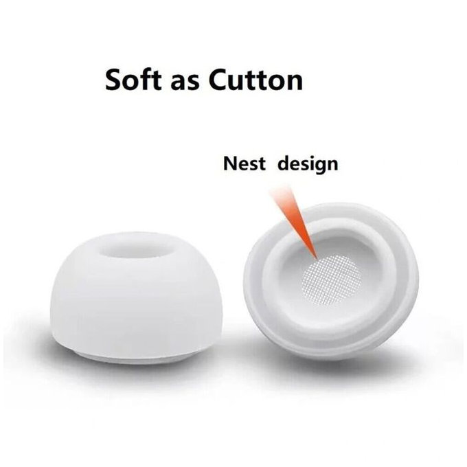 Set di gommini per AirPods Pro 3pcs L, S, XS, White, FixPremium