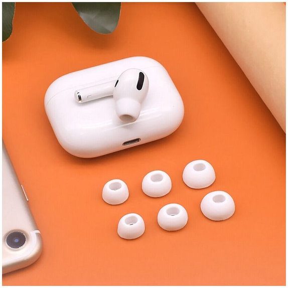 Set di gommini per AirPods Pro 3pcs L, S, XS, White, FixPremium