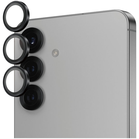Protezione lente fotocamera Hoops per Samsung S25, Nero, PanzerGlass