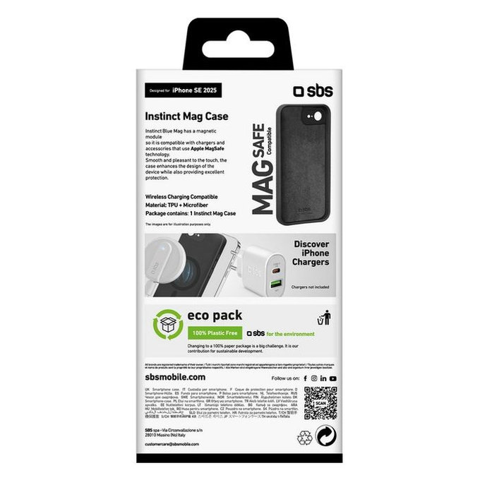 Custodia Instinct per iPhone 16e, Black, SBS