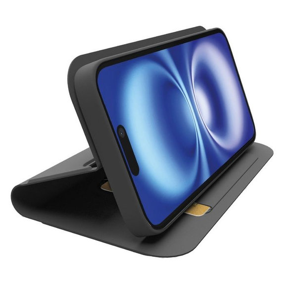Custodia Book Wallet Smooth per iPhone 16e, Black, SBS
