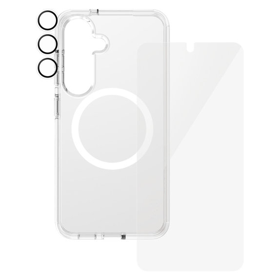 Bundle 3-in-1 per Samsung Galaxy S25, PanzerGlass