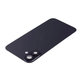 Vetro scocca posteriore per iPhone 16, Black, con lente fotocamera, piastra metallica, magnete MagSafe