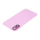 Vetro scocca posteriore per iPhone 16, Pink, con lente fotocamera, piastra metallica e magnete MagSafe