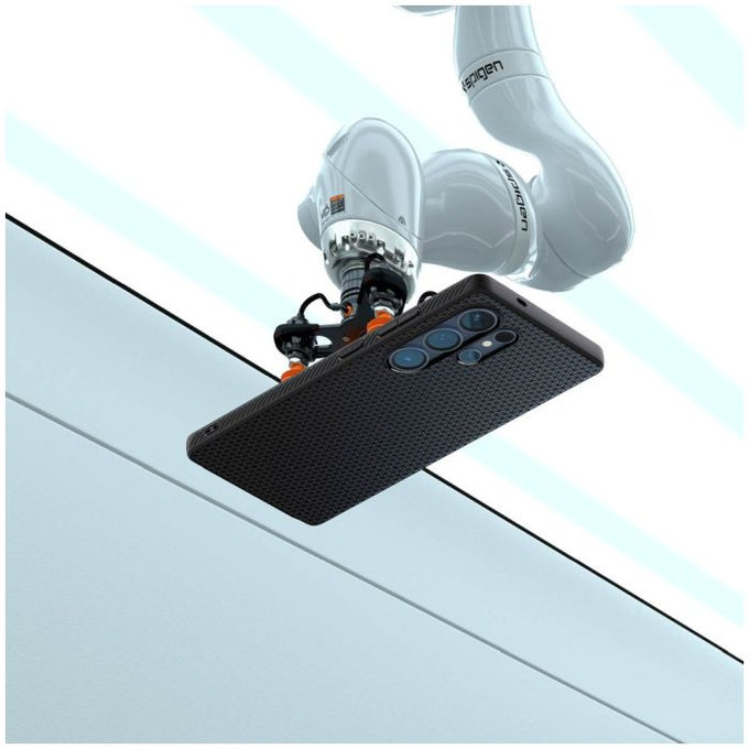Custodia Liquid Air per Samsung S25 Ultra, Matte Black, Spigen